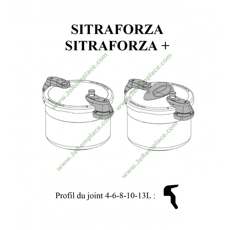 Joint autocuiseur Sitram Prima Squadra Forza 10 L