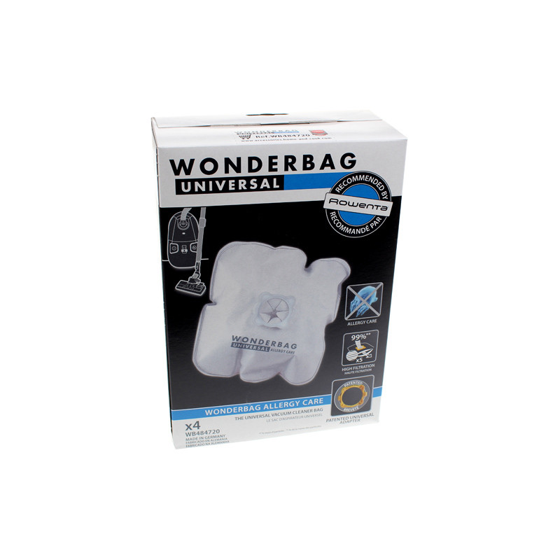 5 sacs Wonderbag aspirateur ROWENTA SILENCE FORCE COMPACT - RO4627EA