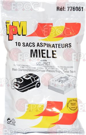 FJM 10 sacs à poussières pour aspirateur Miele