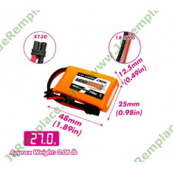 Lipo Battery 350mAh 7.4V (pack de 3)