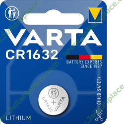 Pile Varta plate bouton Lithium CR1632