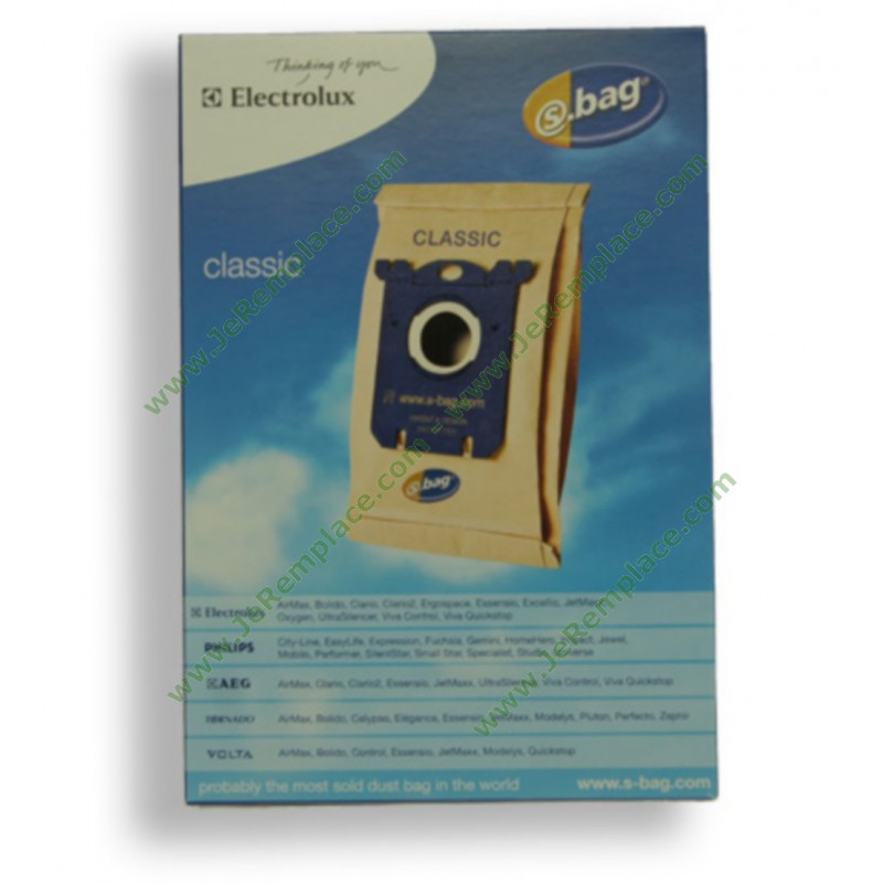 5 sacs s-bag classic aspirateur ELECTROLUX ERGOSPACE 2271 XXL
