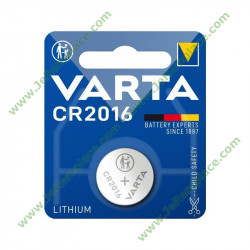 Pile Varta plate bouton Lithium CR2016 3 Volts